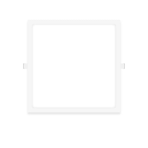 Panel LED cuadrado blanco, 22.3x22.3cm 18W 1440Lumen Frio de Embutir Para Interiores