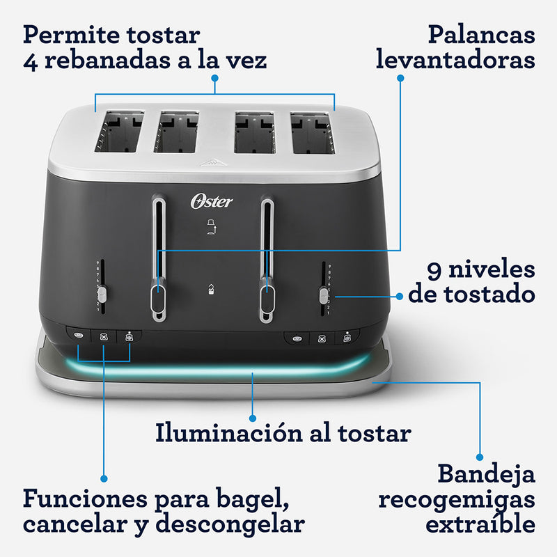 Tostador Premium De 4 Ranuras 4540B