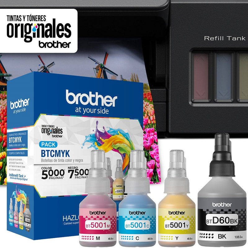 Pack 4 Colores Bt5001 Cmy + Btd60