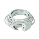 Alargador Simple 10A Blanco 5mts - Lexo