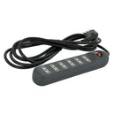 Alargador Zapatilla 6 posiciones con switch Negro 3mts - Lexo