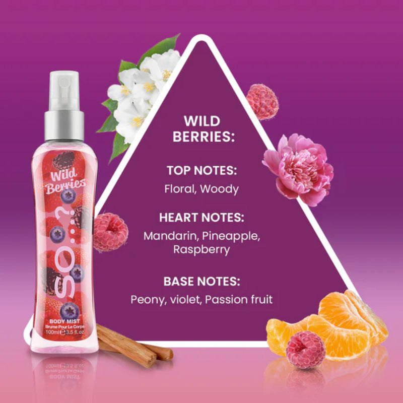 Body Mist Wild Berries 100ml - So