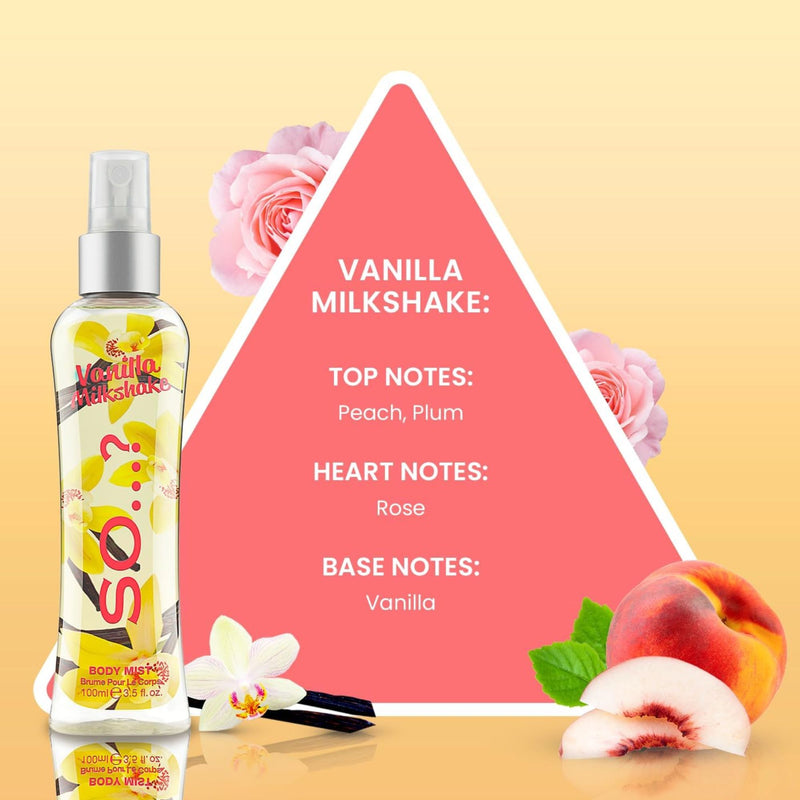 Body Mist Vanilla Milkshake 100ml - So