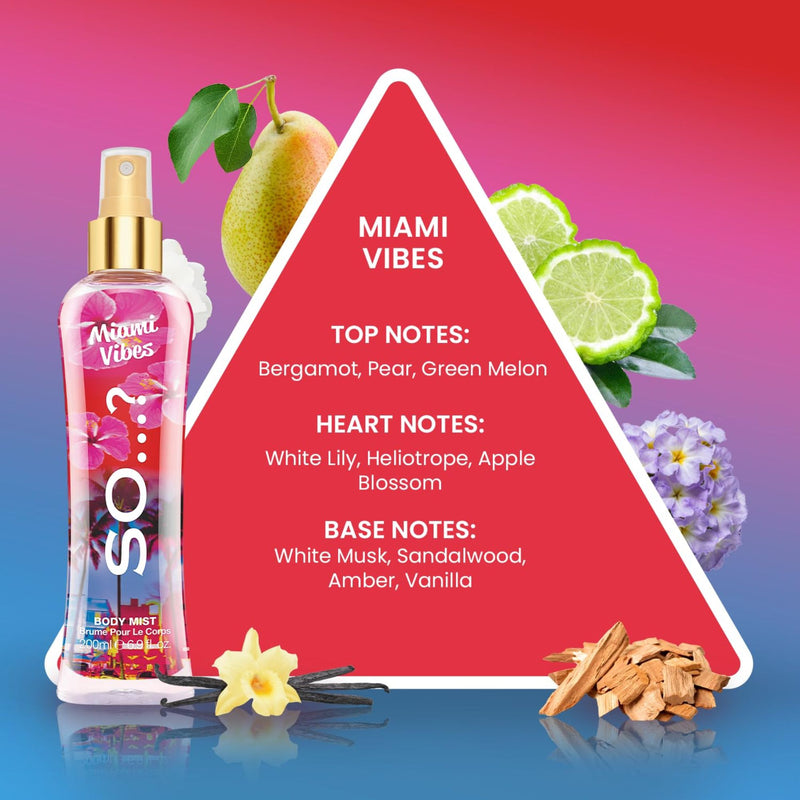 Body Mist Miami Vibes 200ml - So