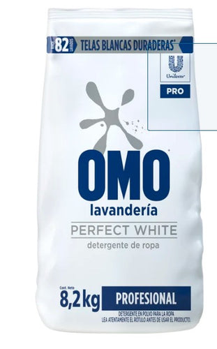 Detergente Polvo Perfect White 8.2 Kg Omo