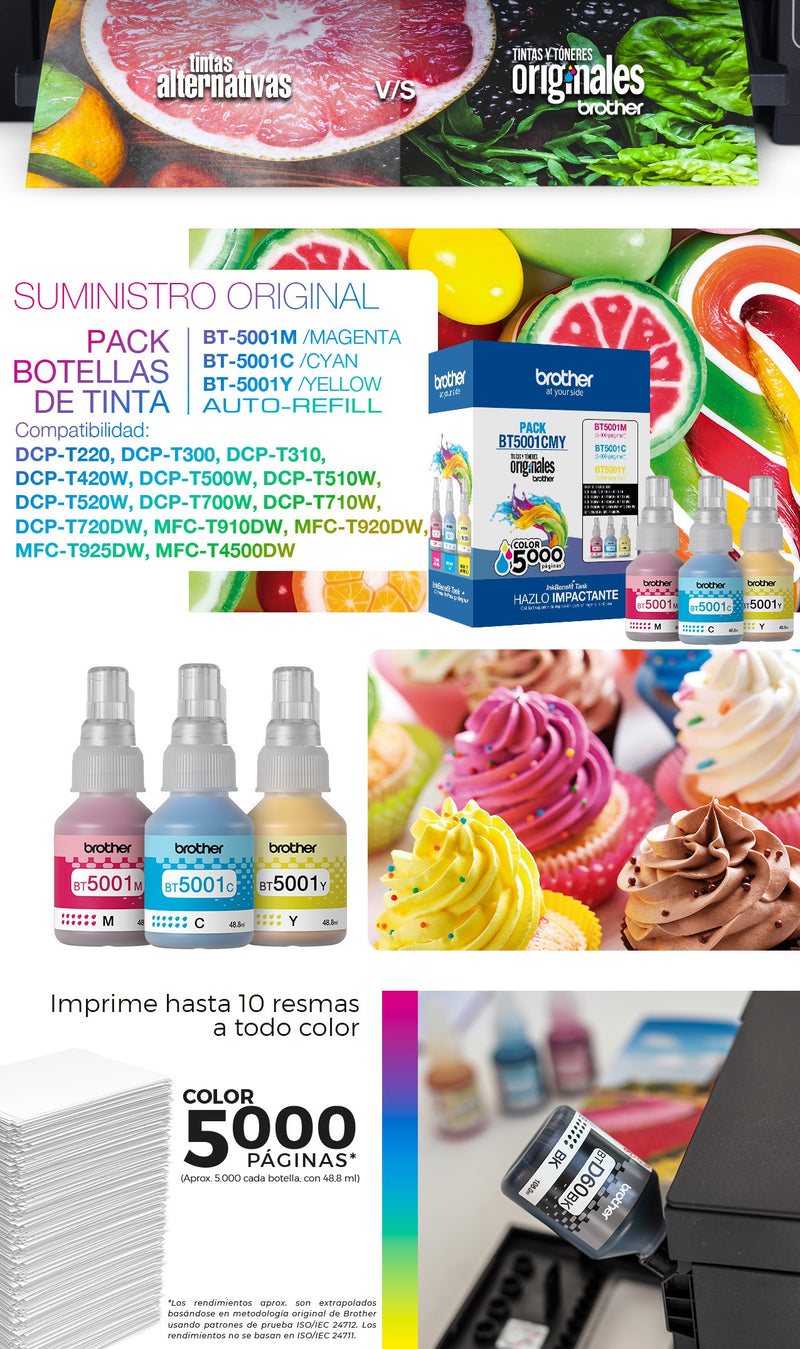 Pack 3 Colores Bt5001 Cmy