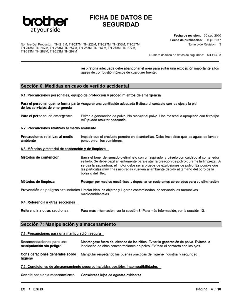 Tóner Tn217M Magenta 2300 Paginas