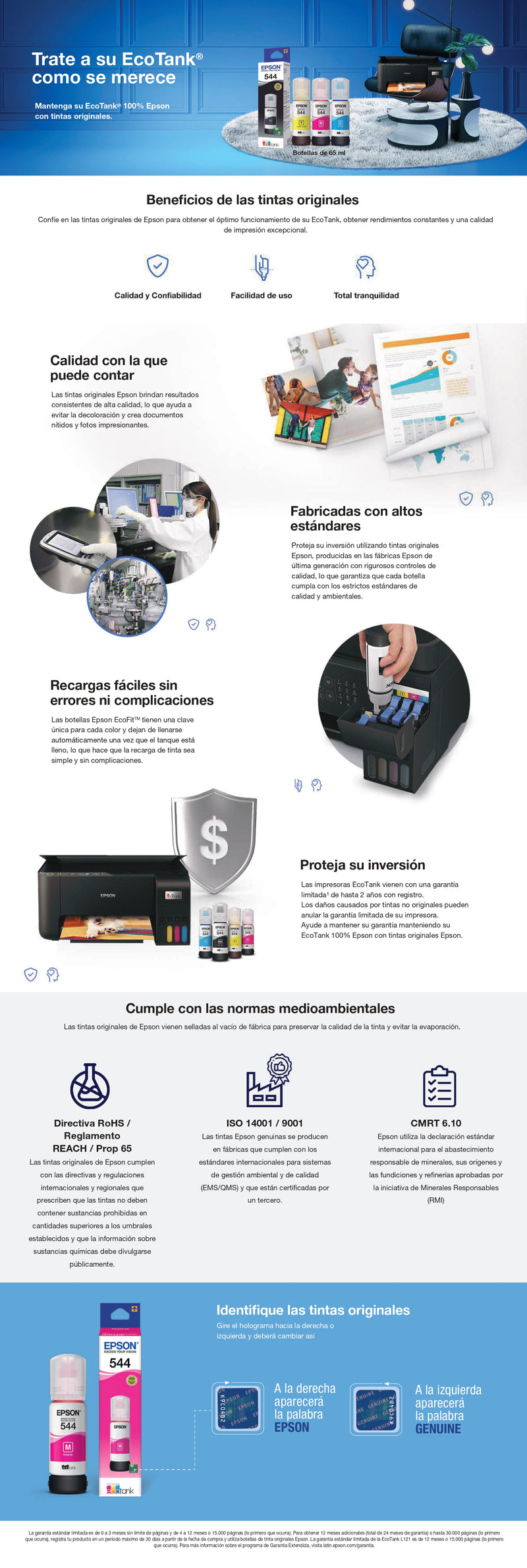 Botella T544120Al Negro 4500 Paginas
