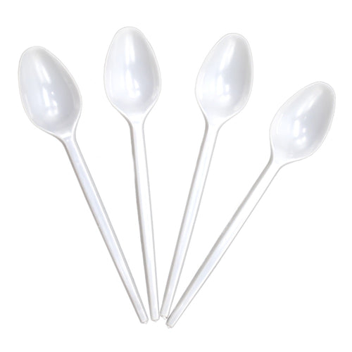 Cuchara Plástica Blanco Para Café Bolsa 100 Un