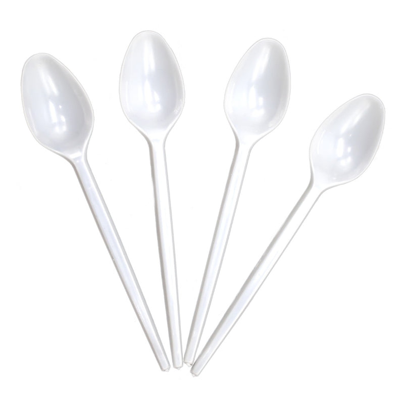 Cuchara Plástica Blanco Para Café Bolsa 100 Un