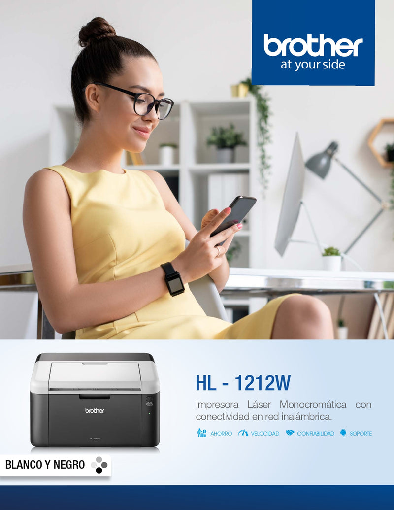 Impresora Laser Negro Hl-1212W