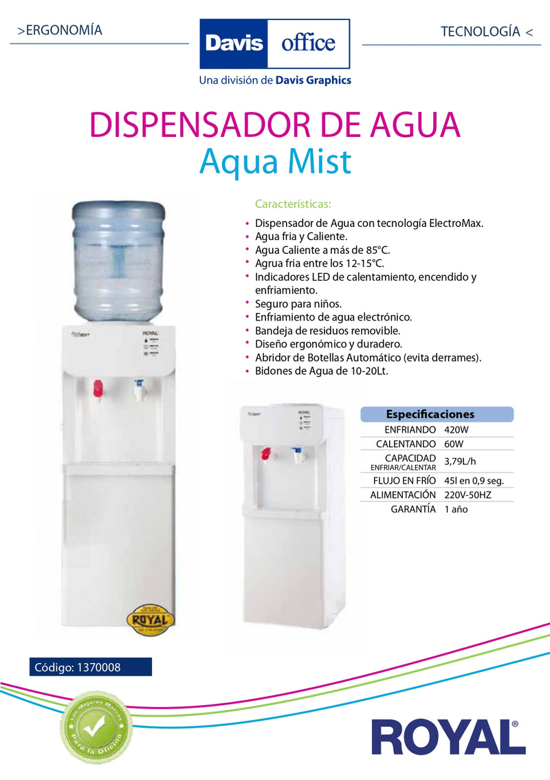 Dispensador Agua Pedestal Agua Fria Y Caliente Aqua