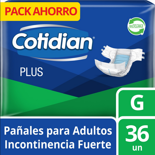 Pañal Adulto Cotidian Plus Grande 36 Un