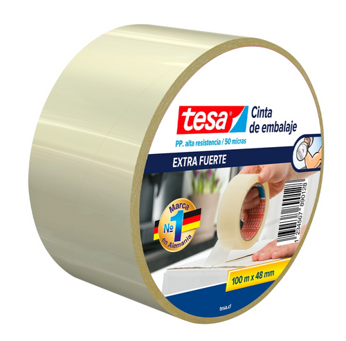 Cinta Embalaje 48 Mm 100 Mt Transparente Ultra Resistente