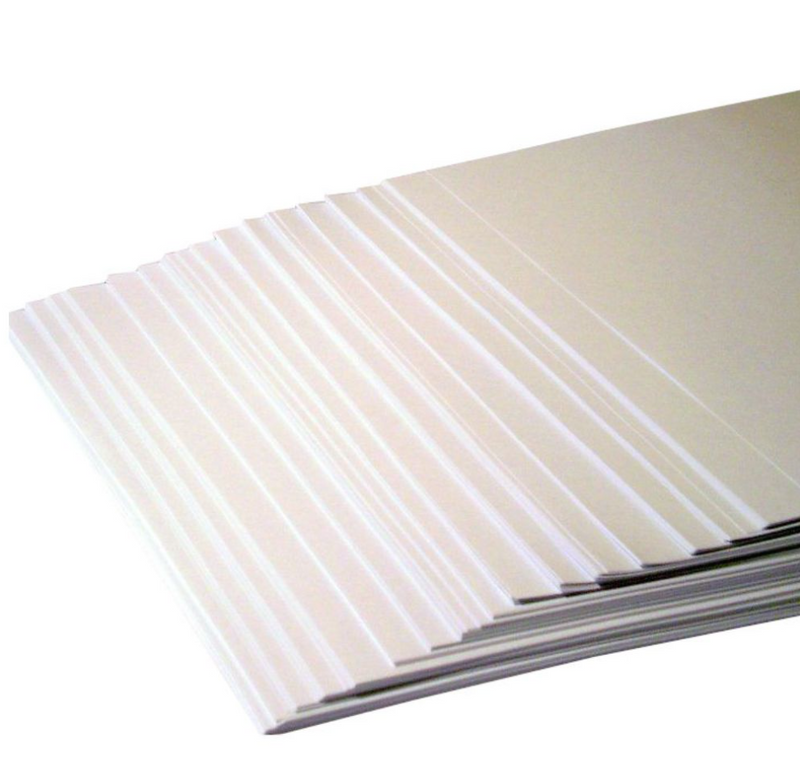 Papel Opalina Lisa Blanco Oficio 100 Hojas 225 gr