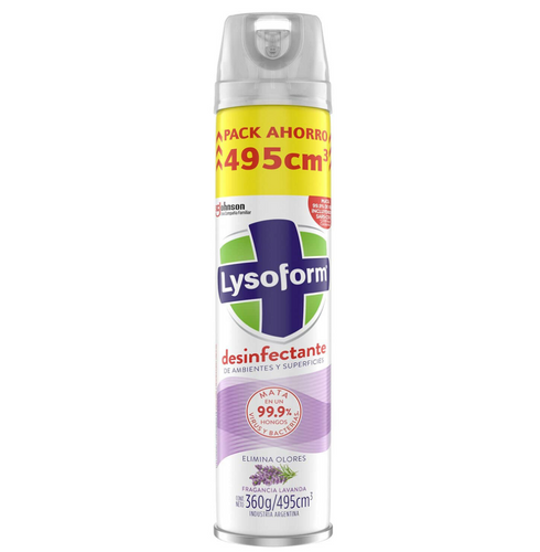 Desinfectante Ambiental Aerosol 495 Ml Lavanda