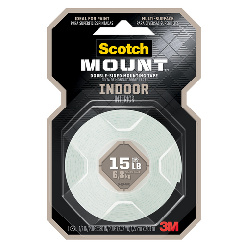 Cinta Adhesiva Montaje Doble Cara 13 Mm 2 Mt 110 Interior - Permanente