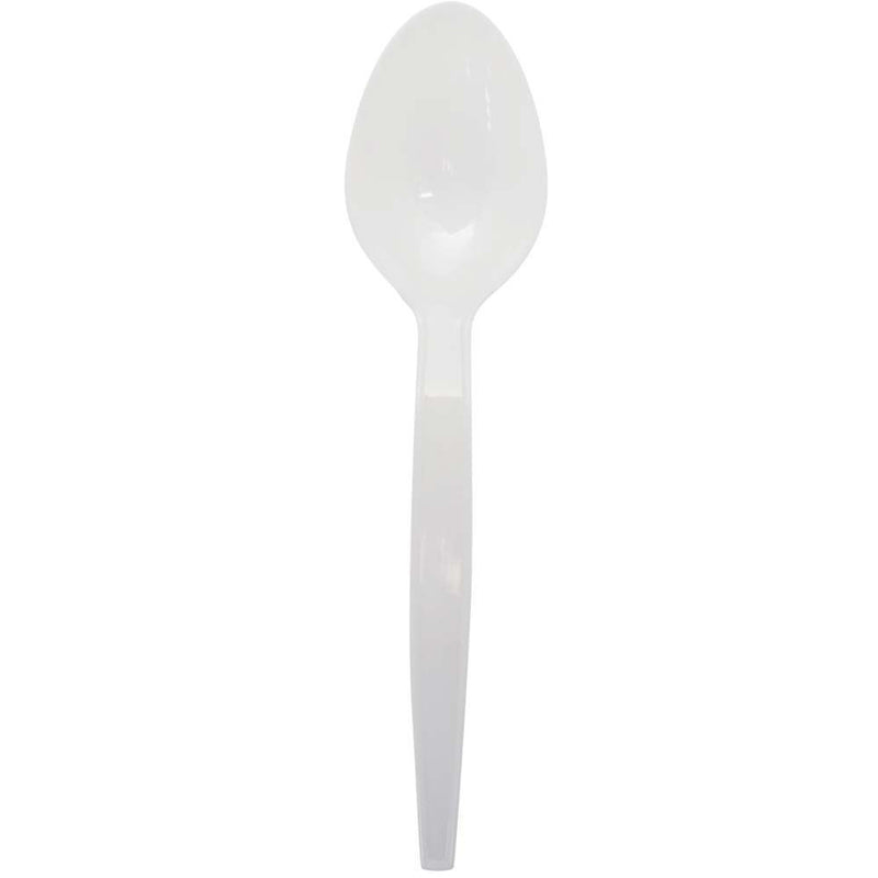 Cuchara Plástica Grande Blanca 25 Un