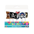 Vela 5 Piezas Piratas
