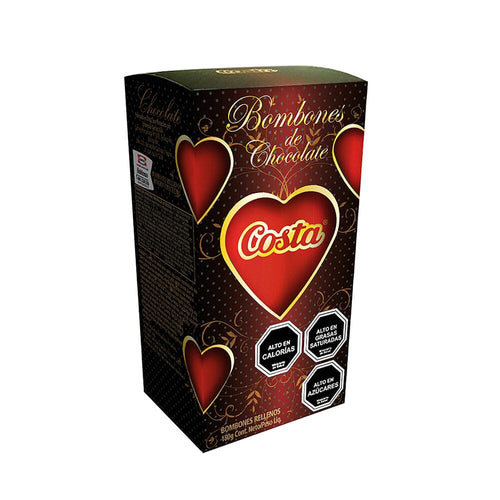 Estuche Bombom Corazón 3D 180 gr COSTA 