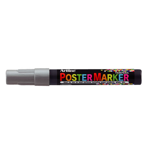 Marcador Poster Marker Tempera 4Mm Plateado