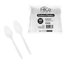 CUCHARA PLASTICO BLANCO X 100 UNIDADES