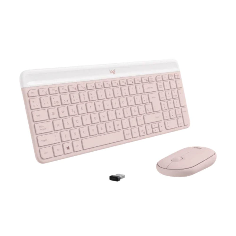 Combo Teclado Mouse Inalámbrico Mk470 Rosado