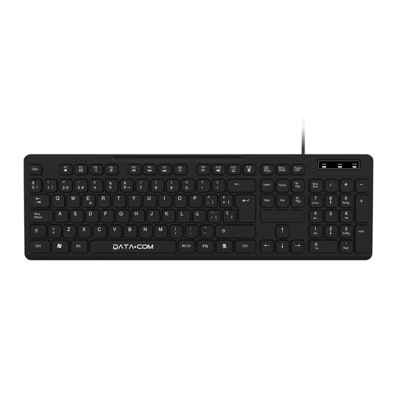 Teclado Alámbrico Usb 104 Teclas Negro