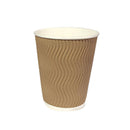 Vasos Polipapel Protector Corrugado Moca Bebidas Calientes 14 Oz 25 Un