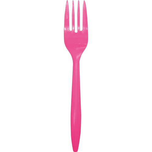 Set 10 Tenedores Fucsia