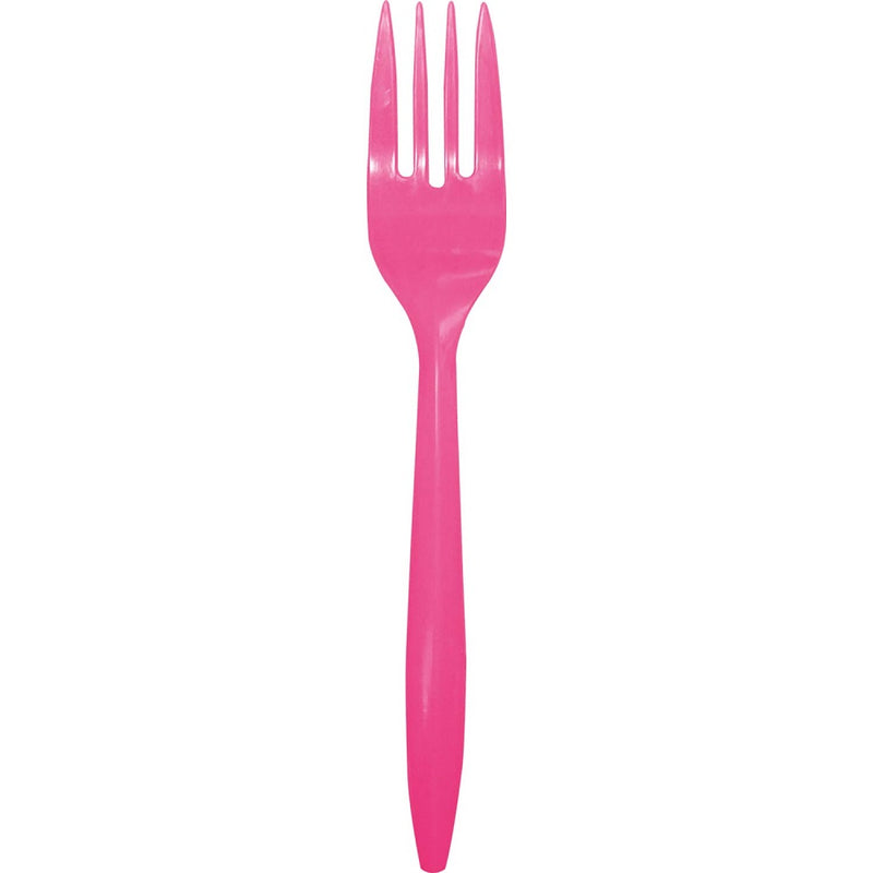 Set 10 Tenedores Fucsia