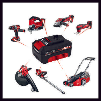 Kit Inicio Cargador + batería 18V Power X-Change Twin Charger + 2*3,0Ah 