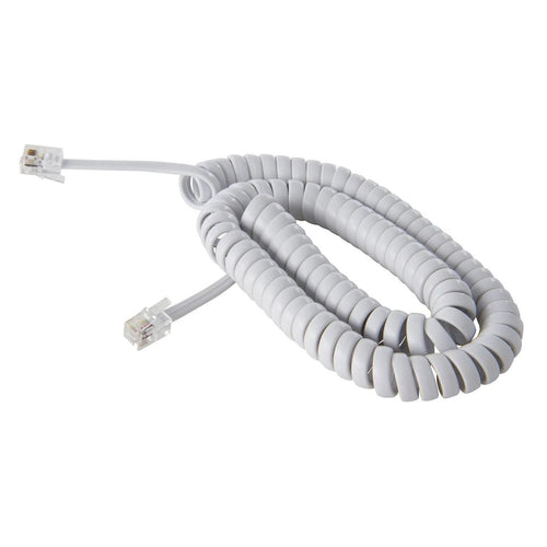 Cable para auricular teléfono 3mts Blanco 