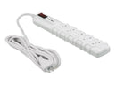 Alargador zapatilla con switch 5 posiciones + 2 usb Blanco 3mts 