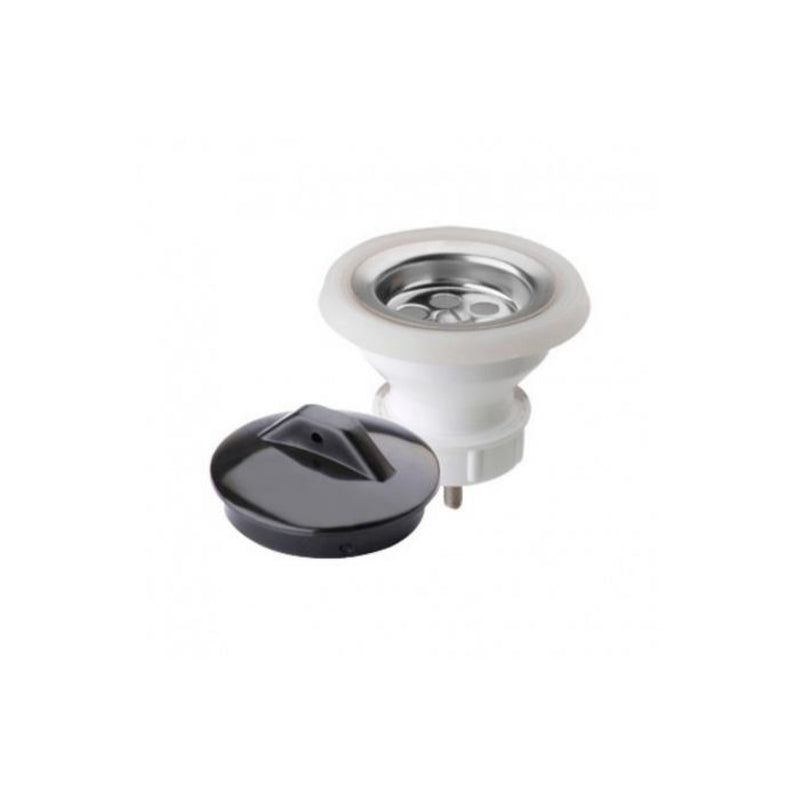 Desagüe Lavatorio con rejilla inoxidable 1.1/4" con tapón
