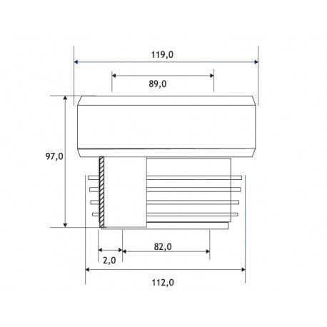 Adaptador Flexible WC 110mm Concéntrico