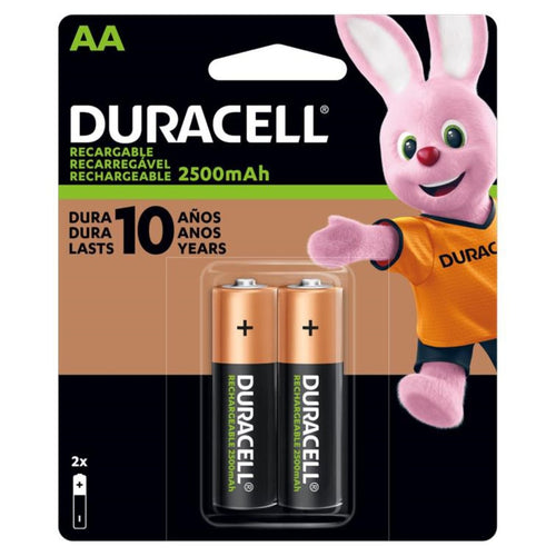 Pilas Recargables AA 2500mAh 2un. 