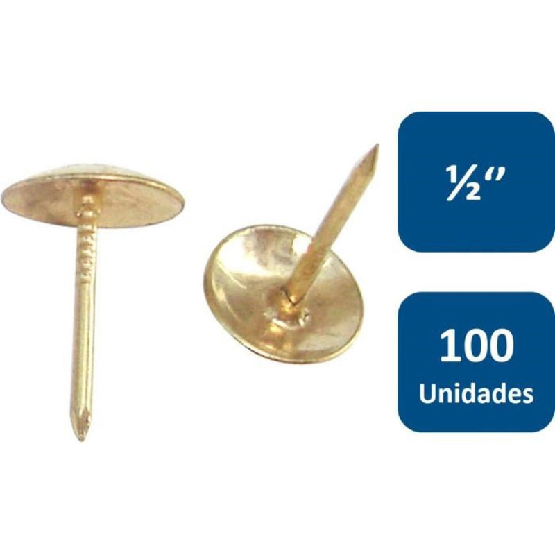 Clavo Tapicero 1/2" 100un. 