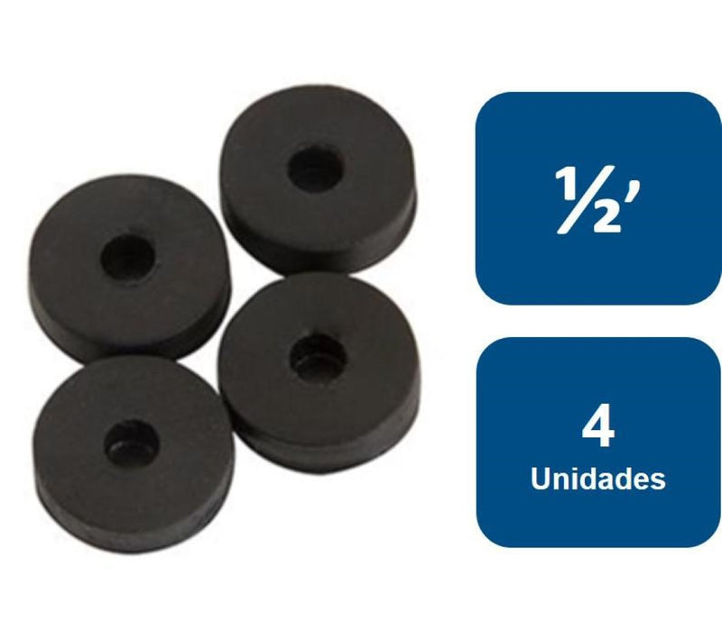 Gomas para llave 1/2' Negra 4un.