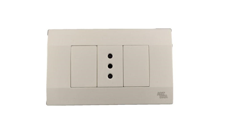 Enchufe simple 10A Blanco K-P03 