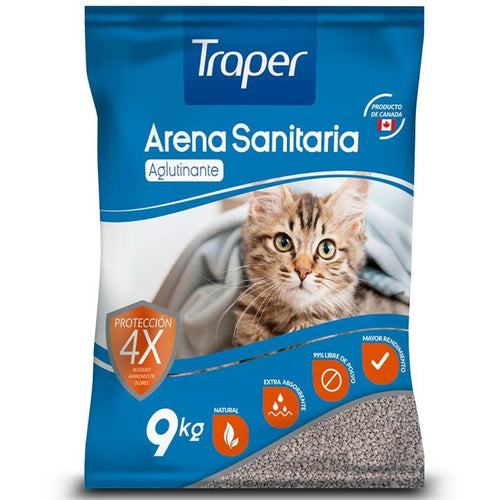 Arena para Gatos Aglutinante 9kg 