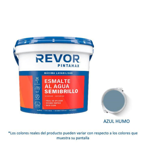 Esmalte al Agua Semibrillo Pintamax 1 Gl (3.78lt) Azul Humo 