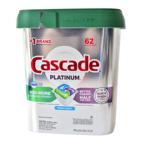 Detergente para Lavavajillas Platinum Capsulas Fresh 62 capsulas 