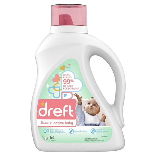 Detergente Concentrado para Bebes Etapa 2 2.72lts (64 lavados) 
