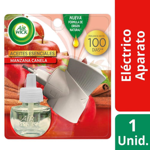 Desodorante Ambiental Eléctrico Aparato + Repuesto 21ml Manzana Canela 