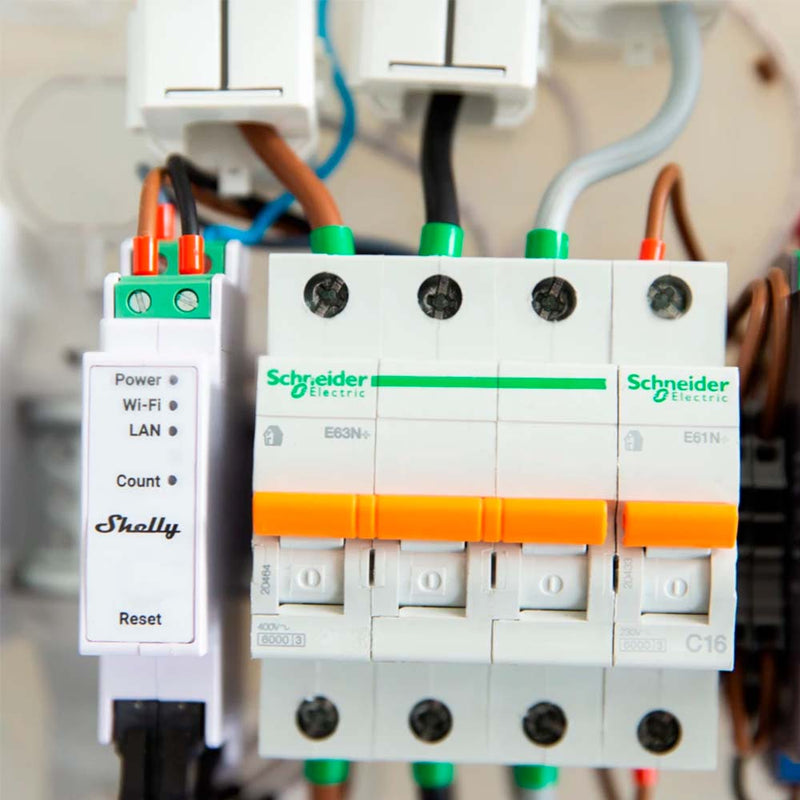 Medidor de energía Shelly 3EM con control WiFi Medidor de consumo
