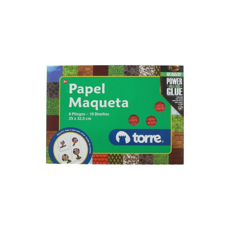 CARPETA CON PAPEL MAQUETA 6 PLIEGOS 10 DISEÃƒâ€˜OS 25X32.5 CM (6852118708432)