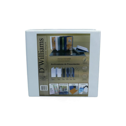 ARCHIVADOR CATALOGO CARTA 3 AROS 3.0 BLANCO 700 HJ (6851977707728)