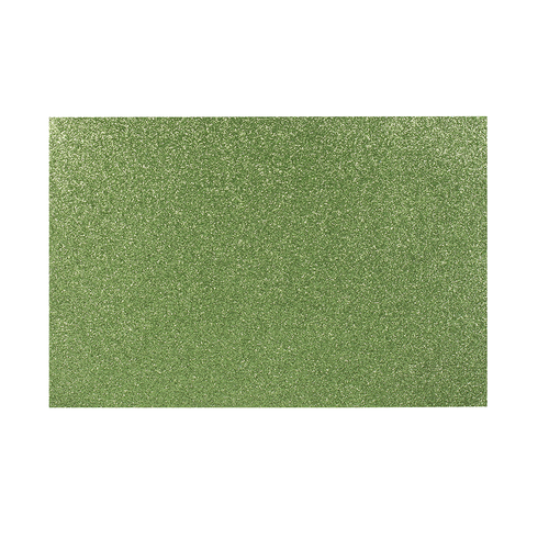 Goma Eva Glitter Verde Claro 20 X 30 cm 2 mm 10 Un