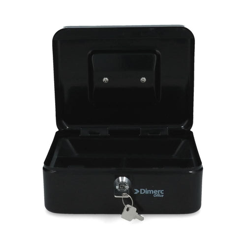 CAJA SEGURIDAD METALICA CON CHAPA 8 PULGADAS (6852049043664)